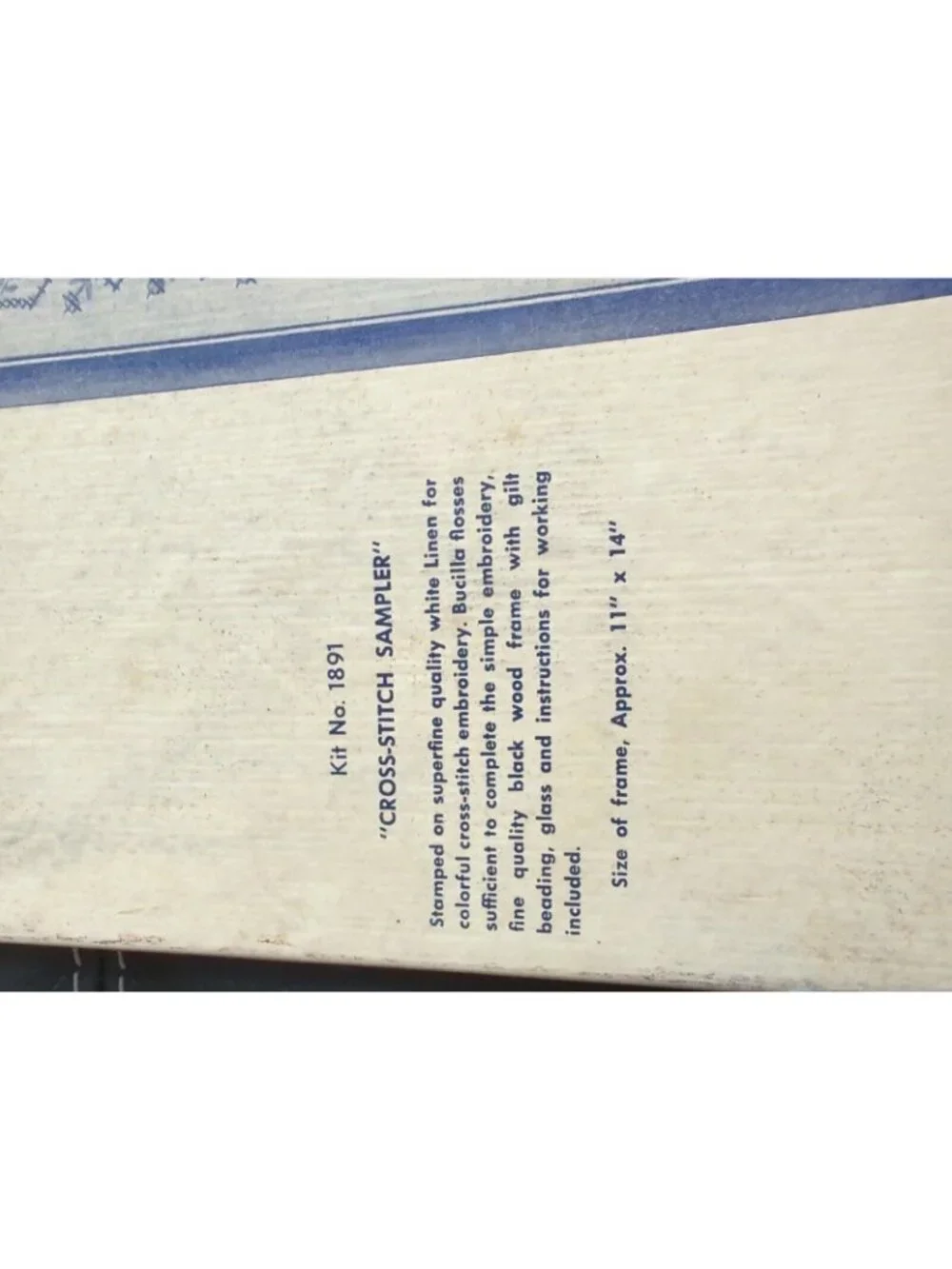 Rare VTG 1960s “Cross Stitch Sampler” Bucilla Creative Needlecraft Kit #1891